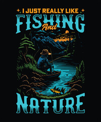 Fishing T-Shirt Gift Men's Funny Fishing t shirts design, Vector graphic, typographic poster or t-shirt