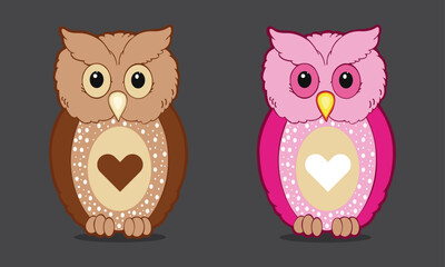 Fototapeta premium owl with background