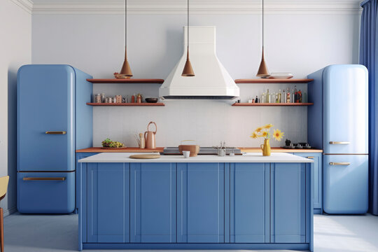 Blue Kitchen Cabinets Images – Browse 10,325 Stock Photos, Vectors, and  Video