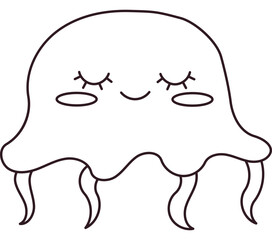 Jellyfish Coloring Page