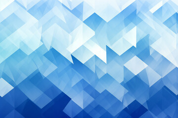 Abstract blue background with triangles, Generative AI