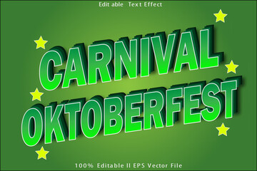 Carnival Oktoberfest Editable Text Effect