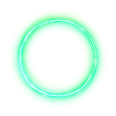 Pastel neon circle frame border