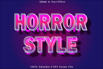 Horror Style Editable Text Effect