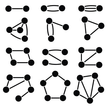 Set of interrelationship concept, relationship between two or more, Correlation, vector icon design