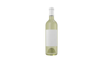 Digital png illustration of wine bottle on transparent background