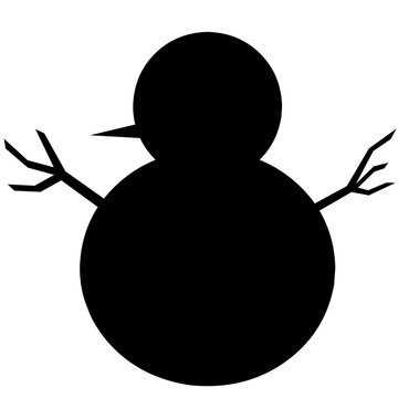 recommend clip art: Snowman icon vector illustration. Snowman silhouette for icon, symbol and sign. Snowman silhouette for design about winter, christmas, new year, snow and cold season