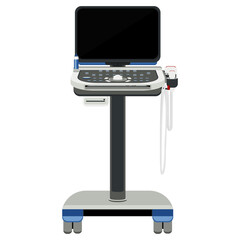 Medical equipment, scanning system ultrasonic general-purpose portable ultrasound system are used for general radiology purposes, including abdominal obstetric gynecologic examinations. Flat design