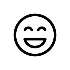 Simple Emoticon icon. The icon can be used for websites, print templates, presentation templates, illustrations, etc