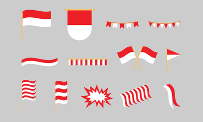 Indonesian Independence Flag for decoration celebration party