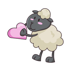Sheep Sticker Bookmark