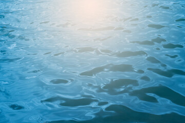 Blue water texture background for graphic design.