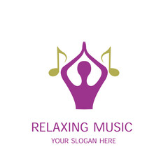 Yoga Meditation Modern Flat Company Logo Vector Template 171