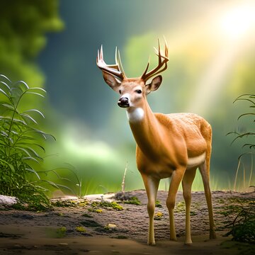 Venado en un d&iacute;a soleado