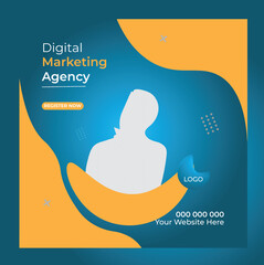 Digital marketing agency post design 