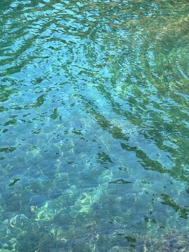 Sea water clear glittering turquoise blue seascape aqua.