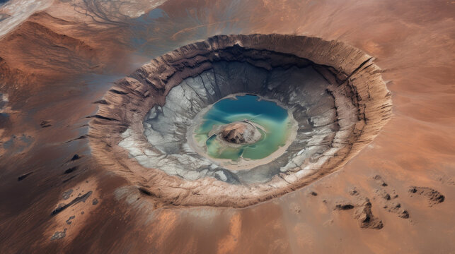 Meteor Crater Aerial Photo