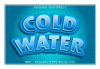 Cold Water Editable Text Effect