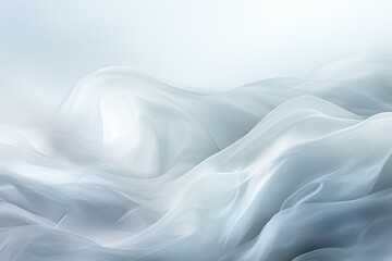 An Ethereal White Abstract Background Created with Generative AI