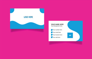 Modern business card design template
