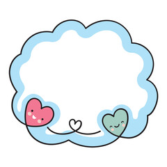 Cute handdrawn frame. Colorful doodle frame