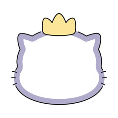 Cute handdrawn frame. Colorful doodle frame