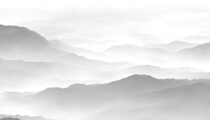 mountains and clouds