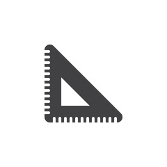 Set square vector icon