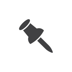 Push pin vector icon