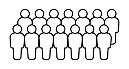 Symbol, ikona ludzi. Grafika wektorowa. © robert6666