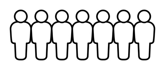 Symbol, ikona ludzi. Grafika wektorowa. © robert6666