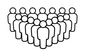 Symbol, ikona ludzi. Grafika wektorowa. © robert6666
