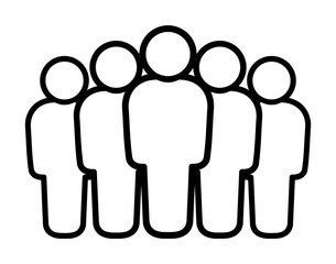 Symbol, ikona ludzi. Grafika wektorowa. © robert6666