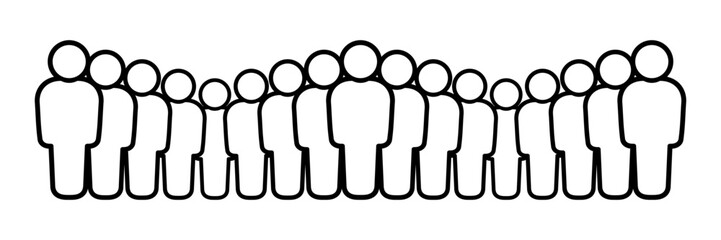 Symbol, ikona ludzi. Grafika wektorowa. © robert6666