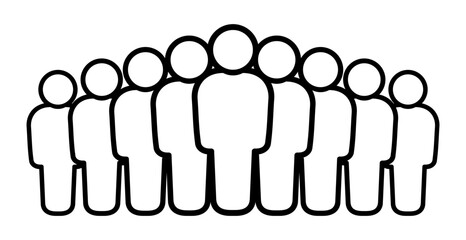 Symbol, ikona ludzi. Grafika wektorowa. © robert6666