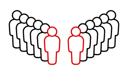 Symbol, ikona ludzi. Plik wektorowy. © robert6666