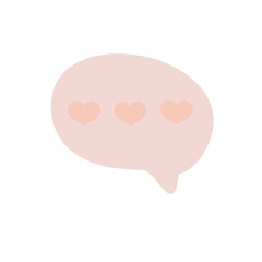 Cute speech bubble 
