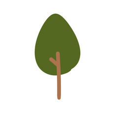 Cute tree hand drawn