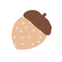 cute pine cone hand drawn