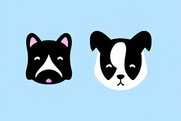 Fototapeta premium dog icon. Generative AI