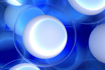 Blue and light blue abstract color swirls background