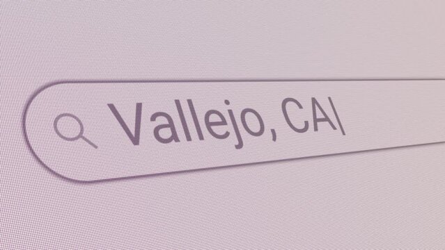 Search Bar Vallejo CA 
Close Up Single Line Typing Text Box Layout Web Database Browser Engine Concept