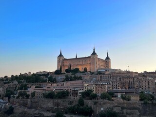 Alcazar de Toledo, Spain, at sunset