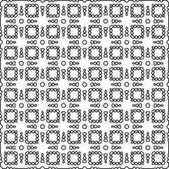 Texture with figures from lines. Black and white pattern for web page, textures, card, poster, fabric, textile. Monochrome graphic repeating design. 