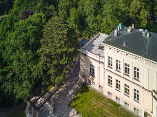 Palace and park complex in Ostromecko, Poland.