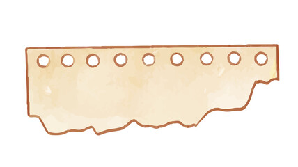 Watercolor sticky and memo paper label