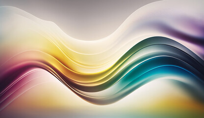Abstract soft colored pink, purple, blue and dark blue background of abstrack with curves wave line overlay. Pink and purple light line curves effect abstract background. Ai Generative image