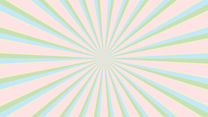 abstract sunburst green and pink pattern background for modern graphic design element. shining ray cartoon with colorful for website banner wallpaper and poster card decoration