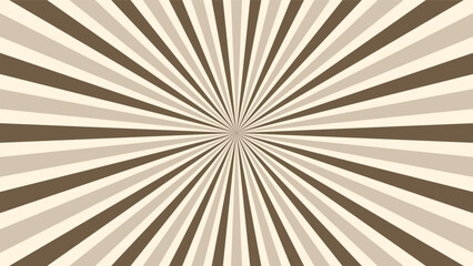 abstract sunburst brown pattern background for modern graphic design element. shining ray cartoon with colorful for website banner wallpaper and poster card decoration