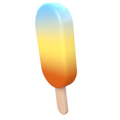 3D Ice Cream Pop Illustration